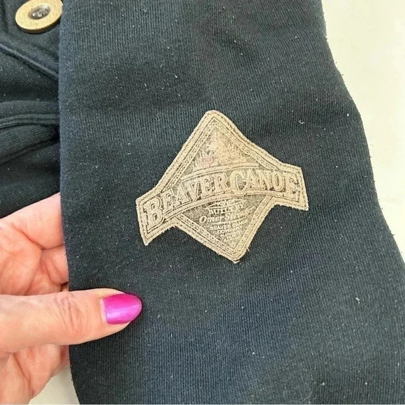 Beaver Canoe Utility  Jacket Military Black Thick Outdoor Knit Size Medium - Picture 13 of 15